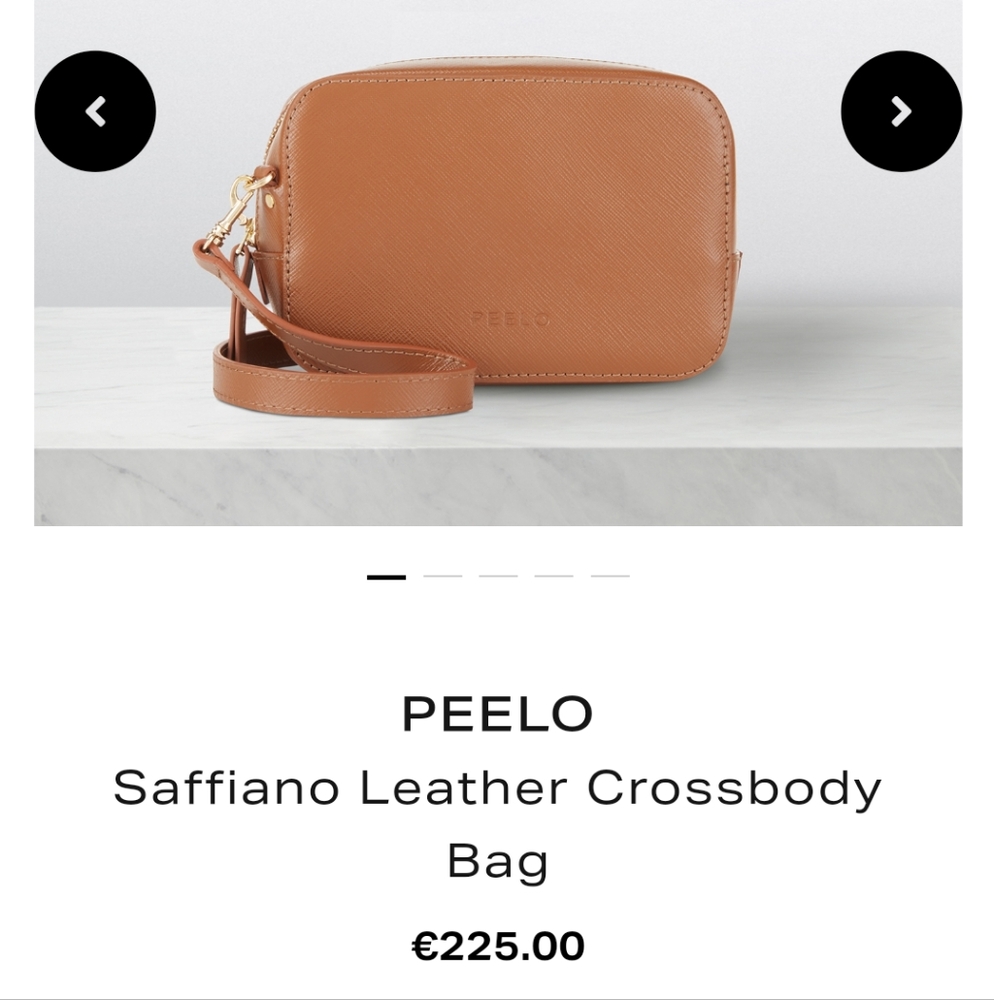 PEELO saffino leather crossbody